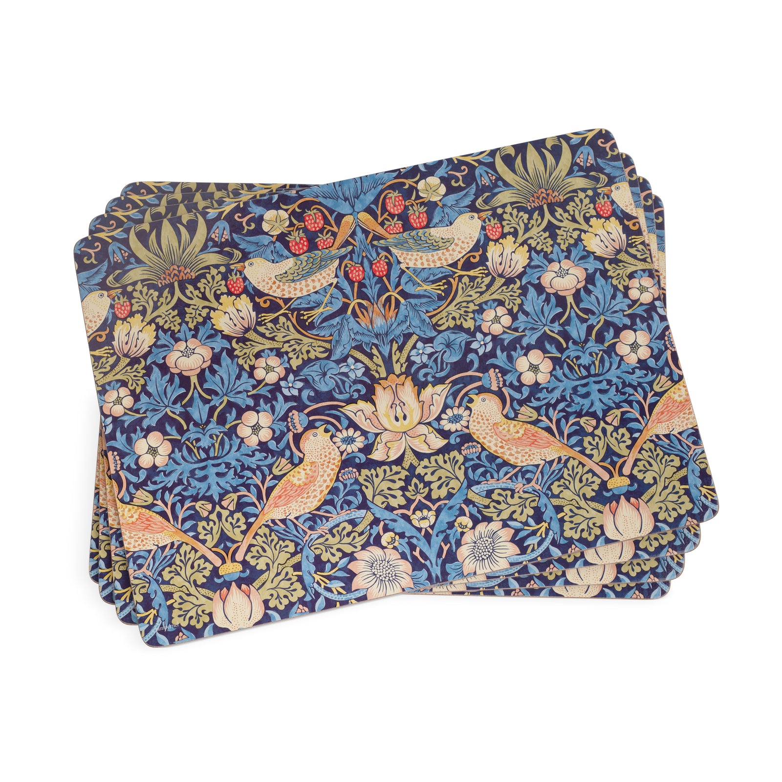 Pimpernel Placemats - Strawberry Thief Blue (Set of 4)