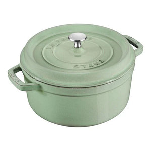 Staub Round Cocotte 5.5Qt - Sage