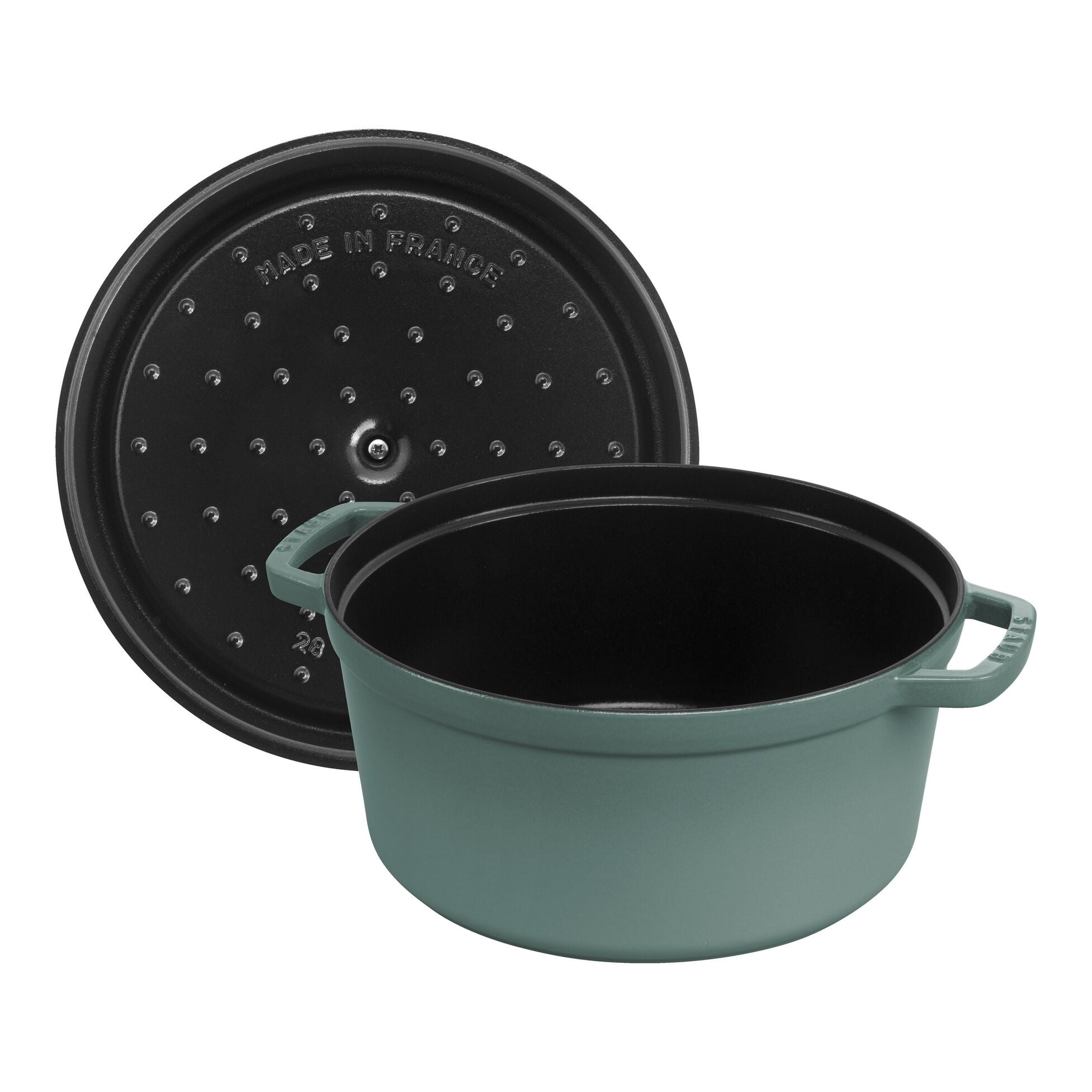 Staub Round Cocotte 5.5Qt - Eucalyptus