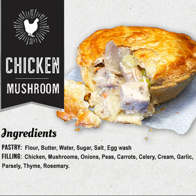 Pie Commission - Chicken Mushroom Pot Pie
