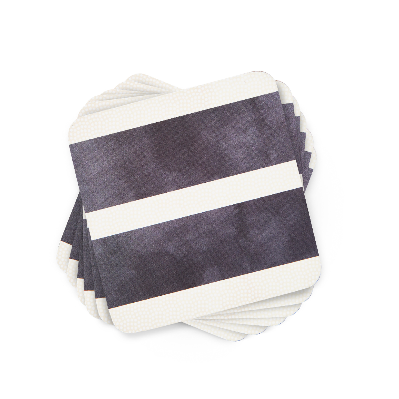 Pimpernel Coasters - Mono Stripe (Set of 6)