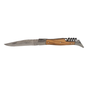 Laguiole - Olive Wood Pocket Knife with Corkscrew