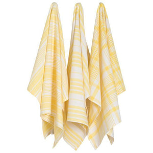 Danica Jumbo Tea Towel - Lemon (Set of 3)