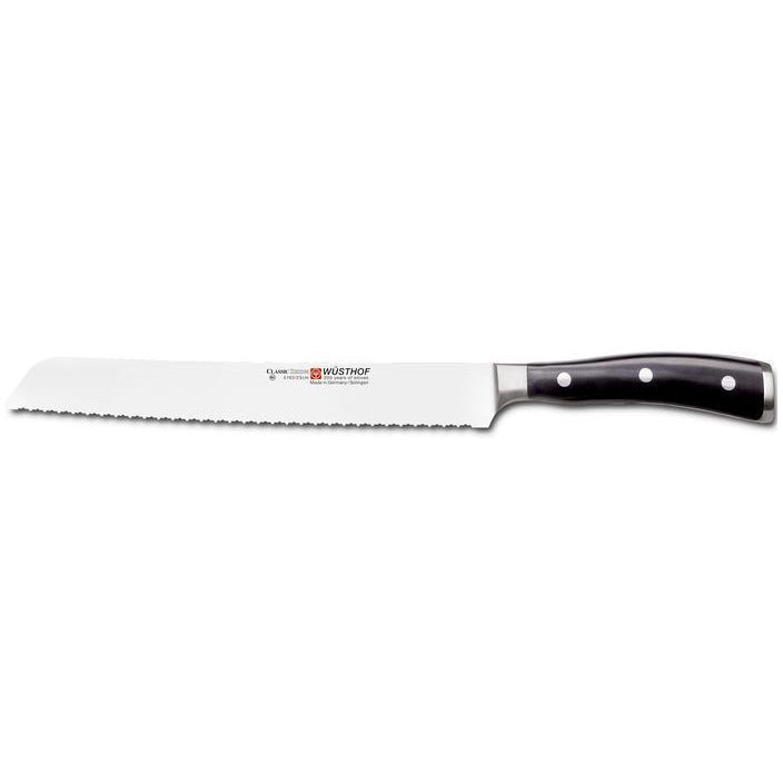 Wüsthof Double Serrated Bread Knife Classic Ikon 9"