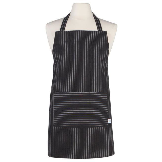 Danica Apron Junior Black Pinstripe