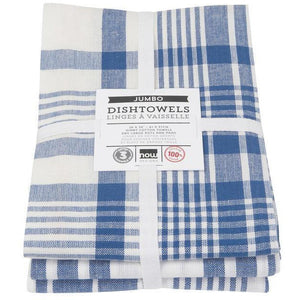 Danica Jumbo Tea Towel - Royal Blue (Set of 3)