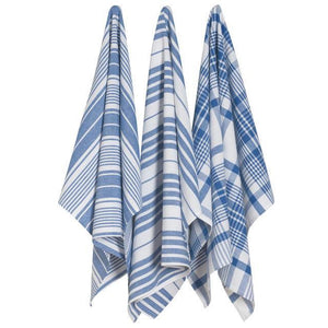 Danica Jumbo Tea Towel - Royal Blue (Set of 3)