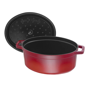 Staub Oval Cocotte 5.75Qt -Cherry