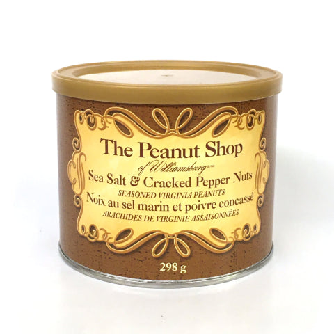 Peanut Shop Virginia Peanuts Sea Salt & Cracked Pepper 298g