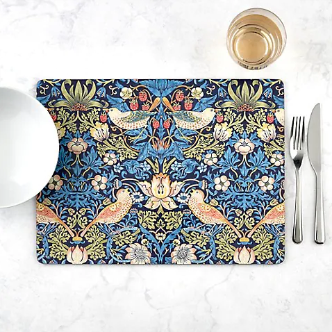 Pimpernel Placemats - Strawberry Thief Blue (Set of 4)