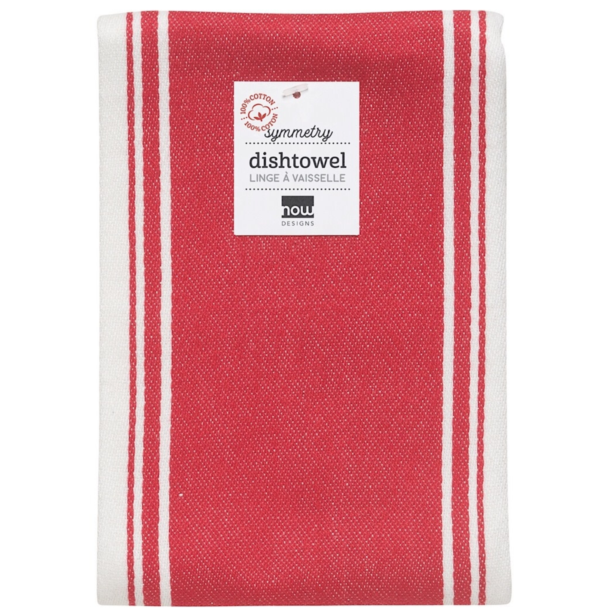Danica Symmetry Tea Towel - Red
