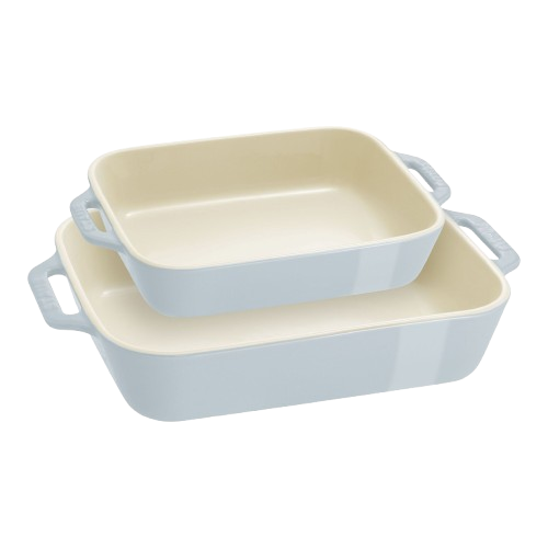 Staub Rectangle Oven Baker - Light Blue (Set of 2)