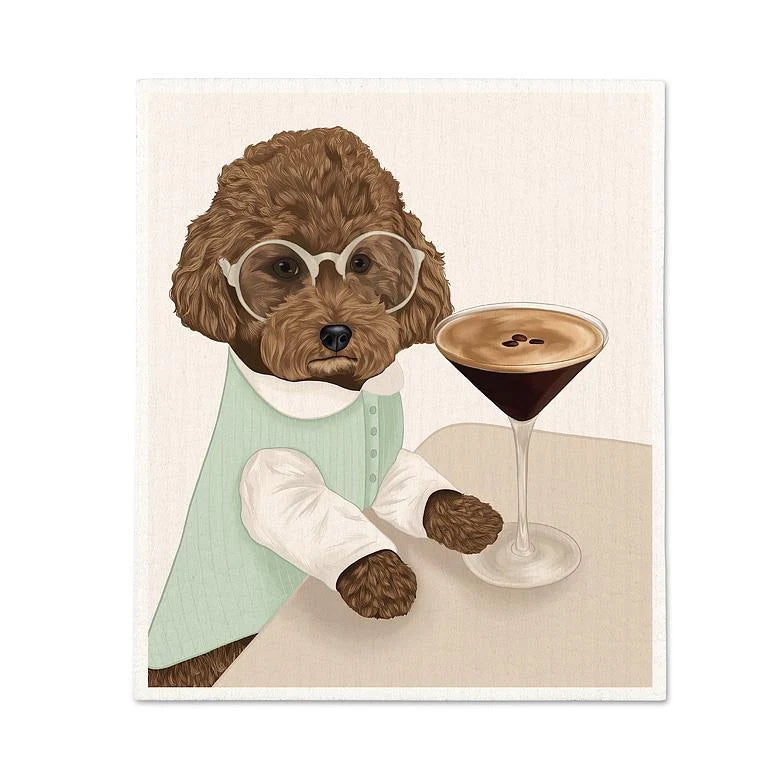 Danica Swedish Dish Cloth - Dog Martini