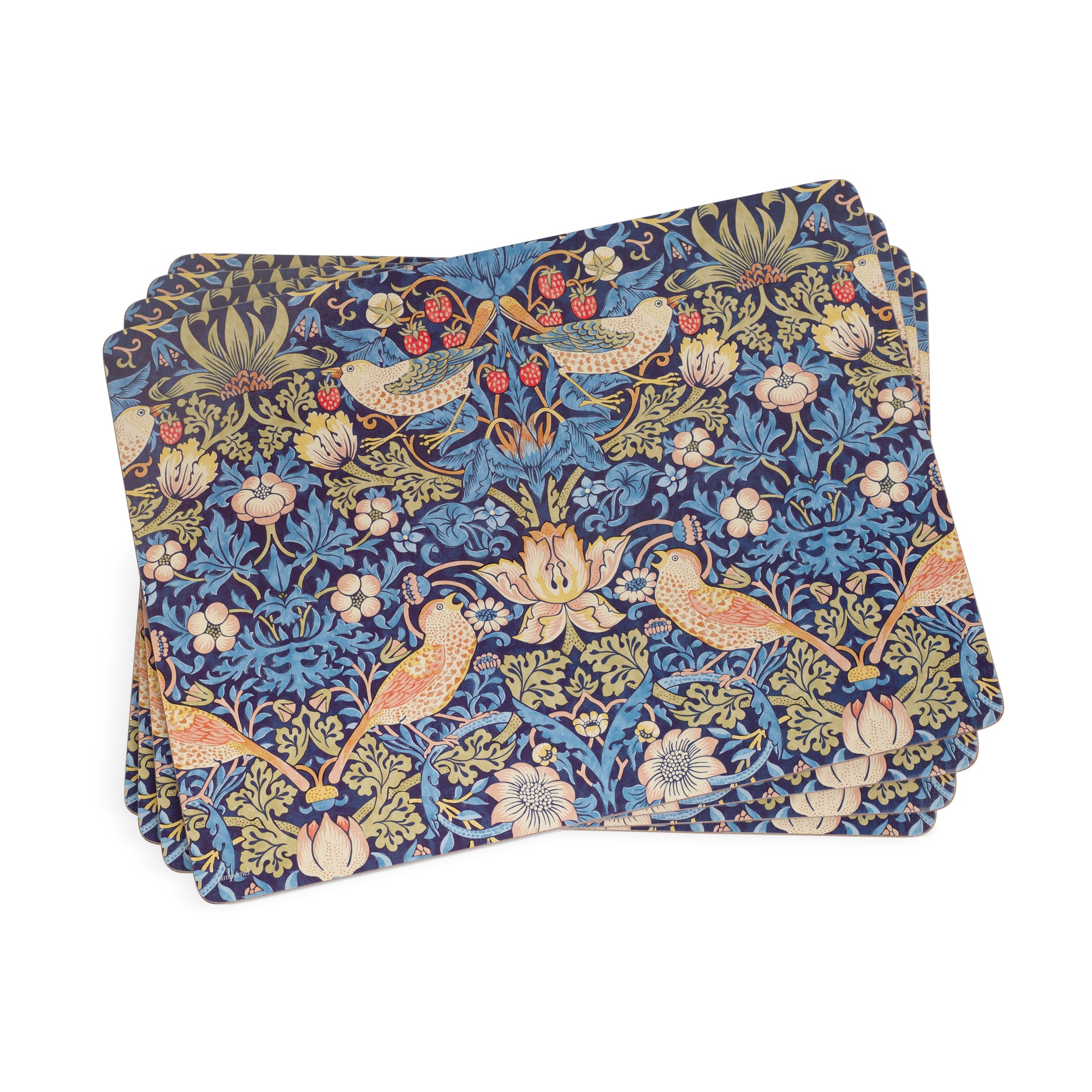 Pimpernel Placemats - Strawberry Thief Blue (Set of 4)