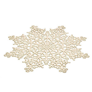 Abbott Placemat - Gold Snowflake