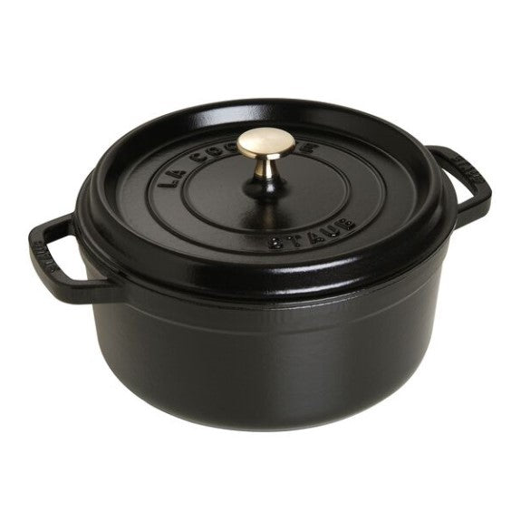 Staub Round Cocotte 4Qt - Black