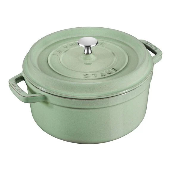 Staub Round Cocotte 5.5Qt - Sage