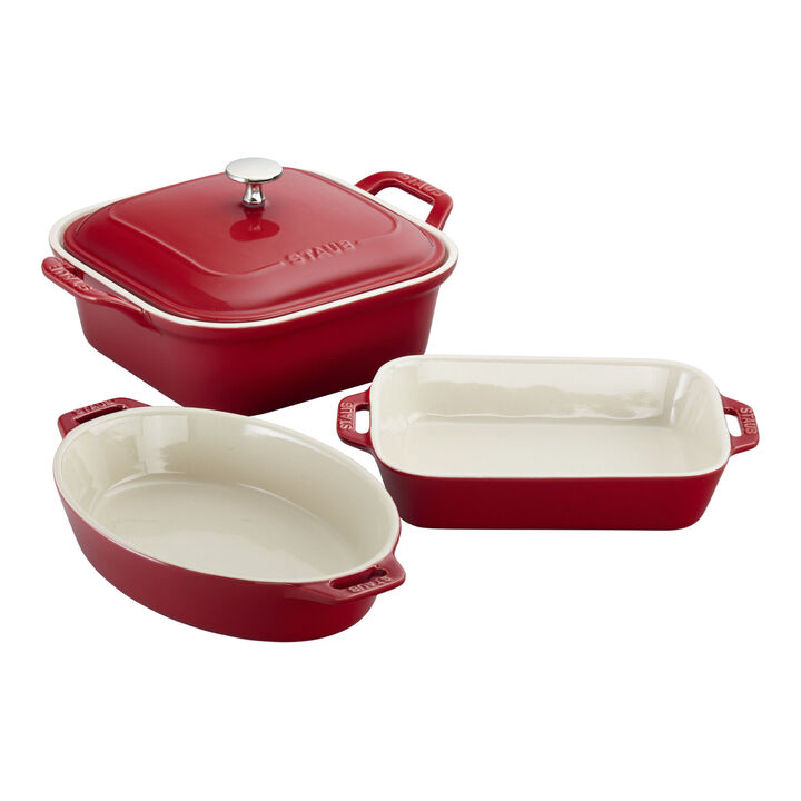 Staub Ceramic Oven Set Cherry (Set of 4)