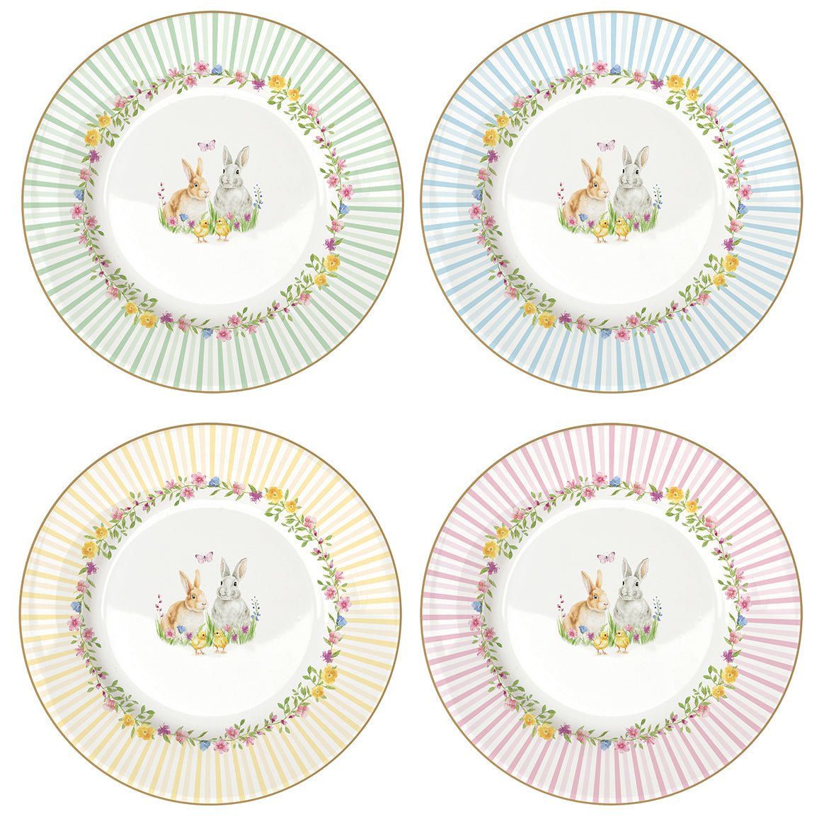 Easy Life Boutique - Easter Dessert Plates (Set of 4)