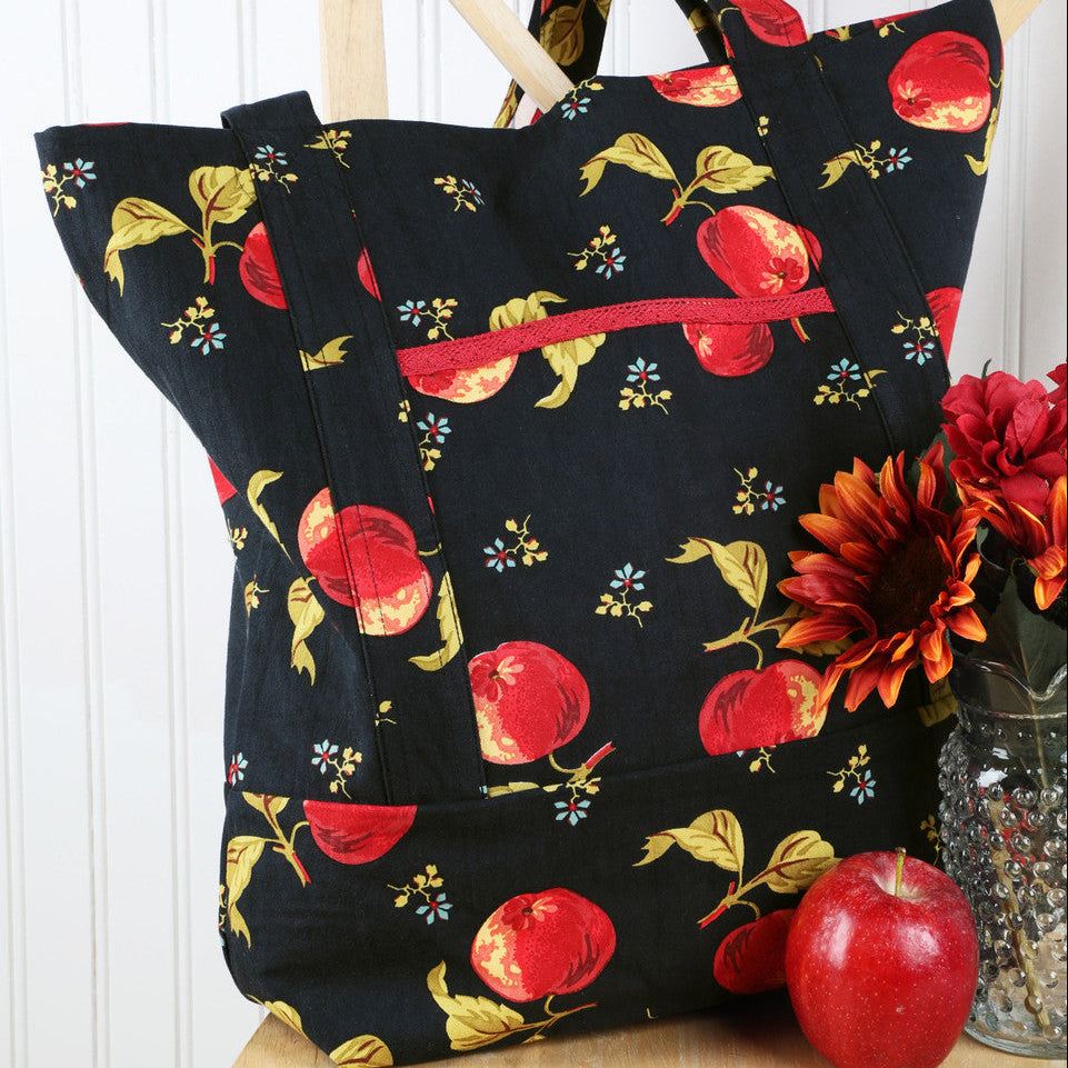 April Cornell Apple Market Bag - Black