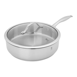 Henckels Aragon Stainless Steel Sauté Pan with Lid and Fryer Basket - 5.75Qt