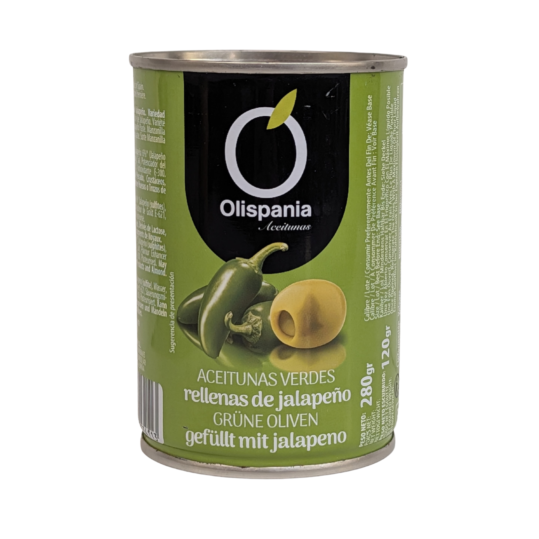 Olispania Green Olives Stuffed with Jalapeno