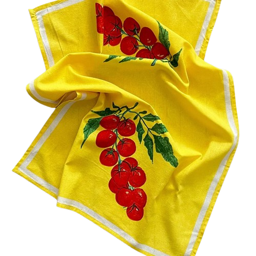 Mahogany Flour Sack Kitchen Towel - Cherry Tomato (Set of 2)