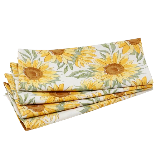 Mahogany Napkins - Sunflowers (Set of 4)