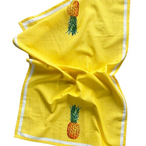Mahogany Flour Sack Kitchen Towel - Pineapple (Set of 2)