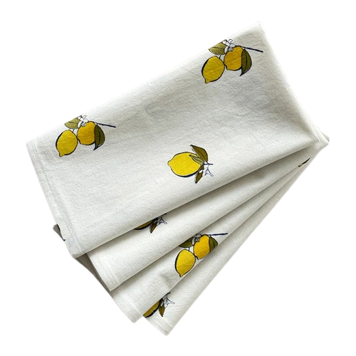 Mahogany Napkins - Lemons (Set of 4)