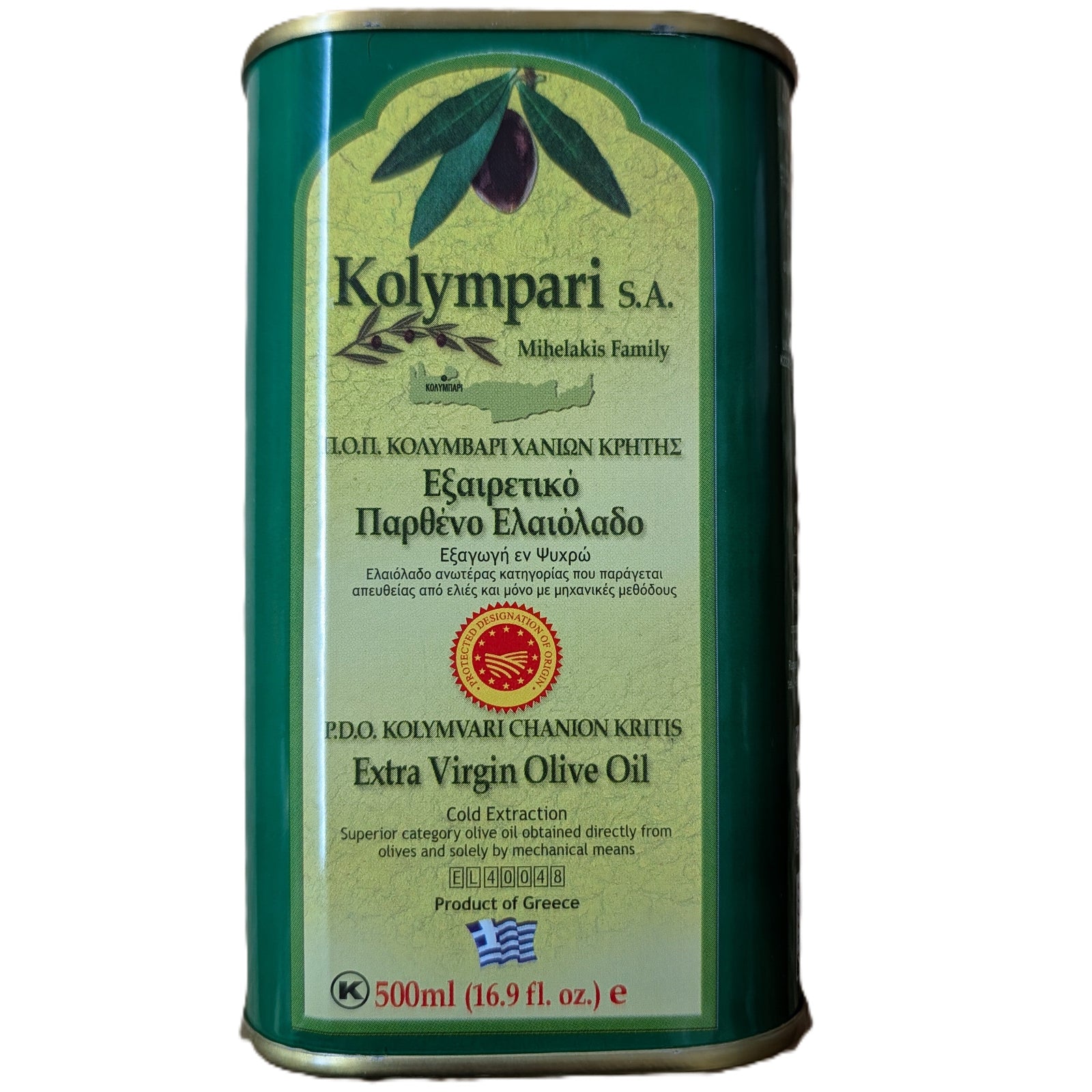 Kolympari Extra Virgin Olive Oil 500ml