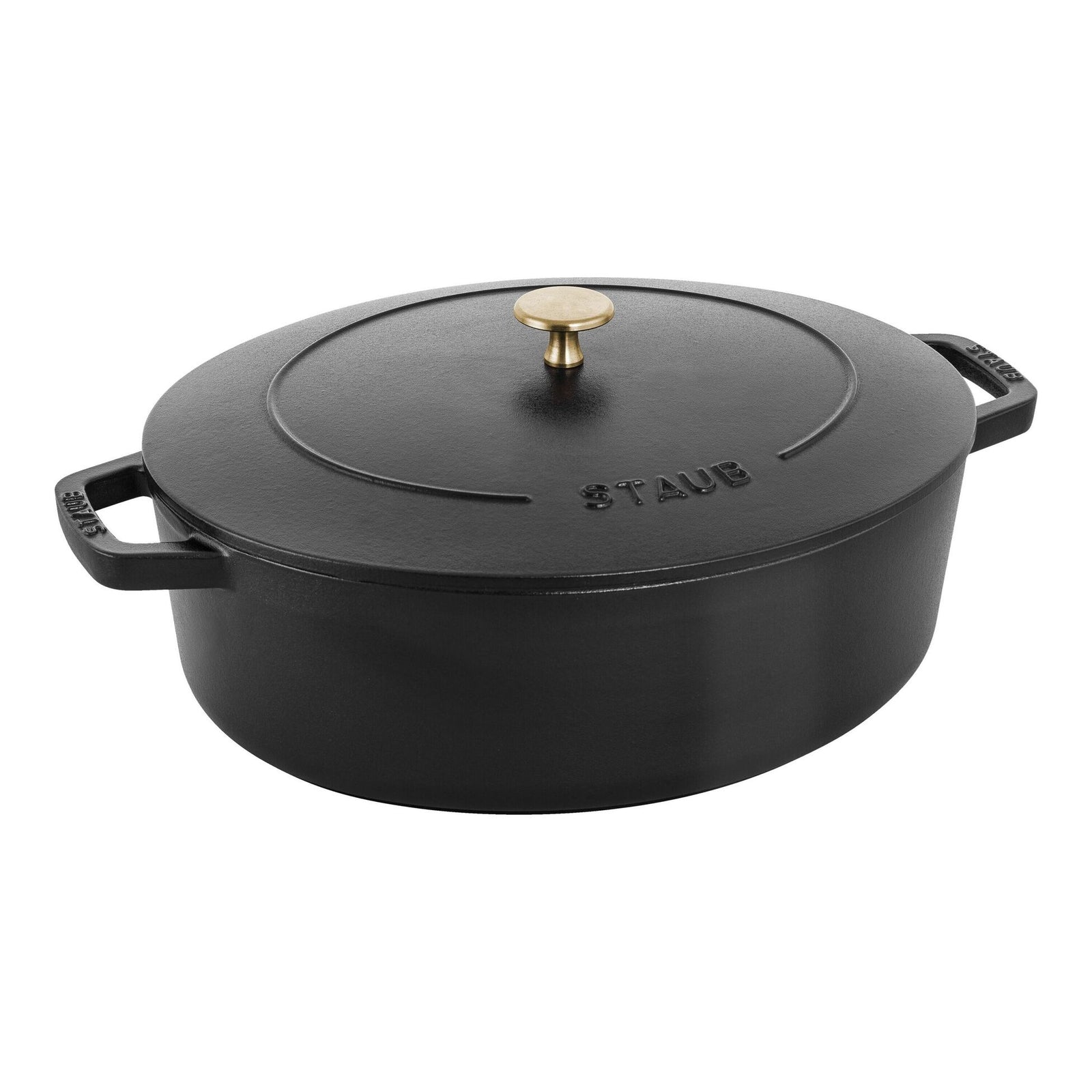 Staub Oval Cocotte Chubby 5.9Qt - Black