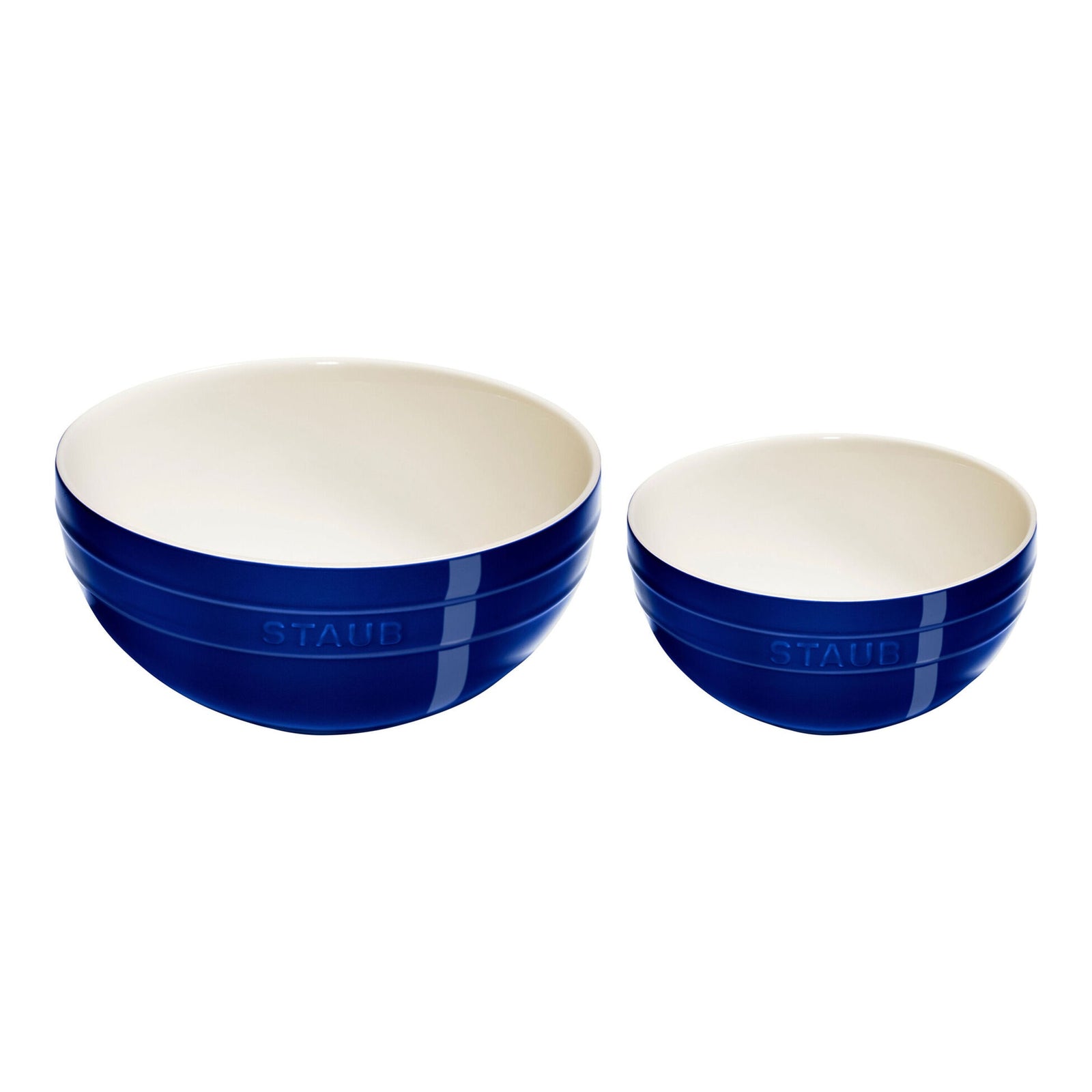 Staub 2-Piece Ceramic Mixing Bowl Set - Dark Blue