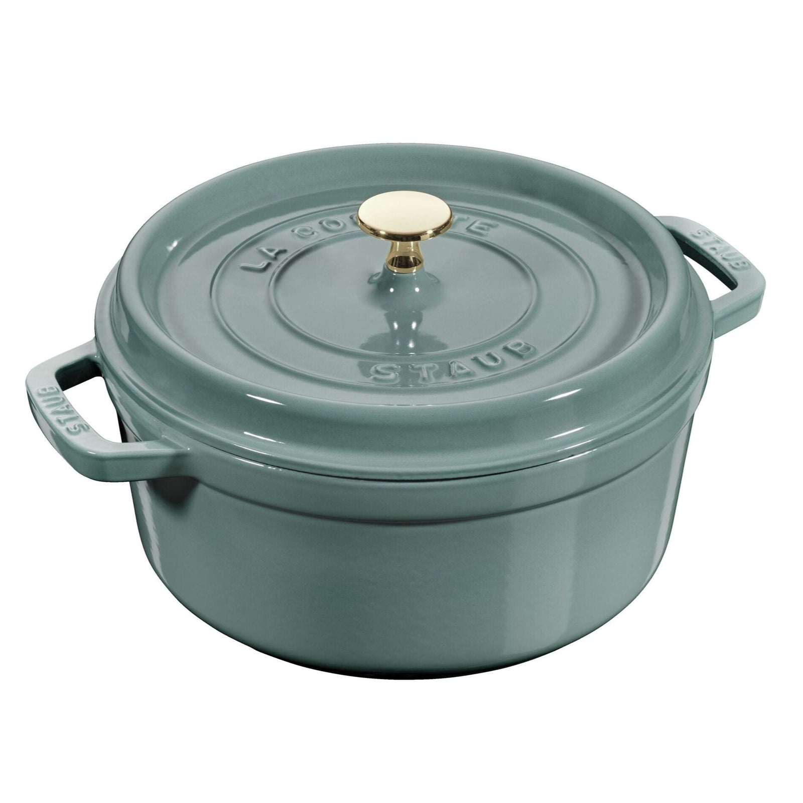Staub Round Cocotte 4Qt - Eucalyptus