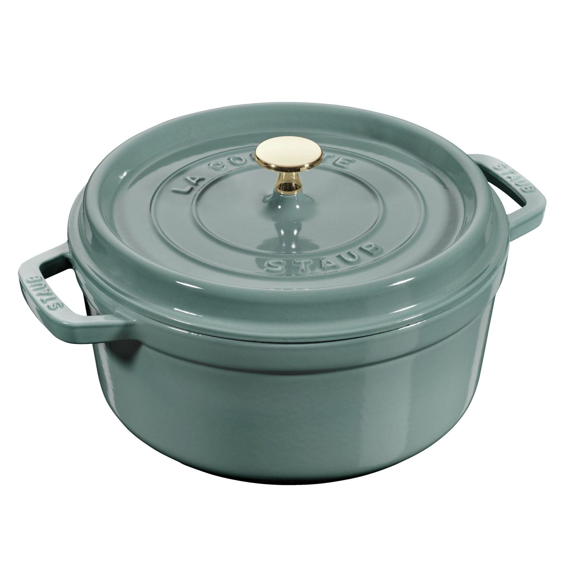 Staub Round Cocotte 4Qt - Eucalyptus