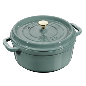 Staub Round Cocotte 4Qt - Eucalyptus