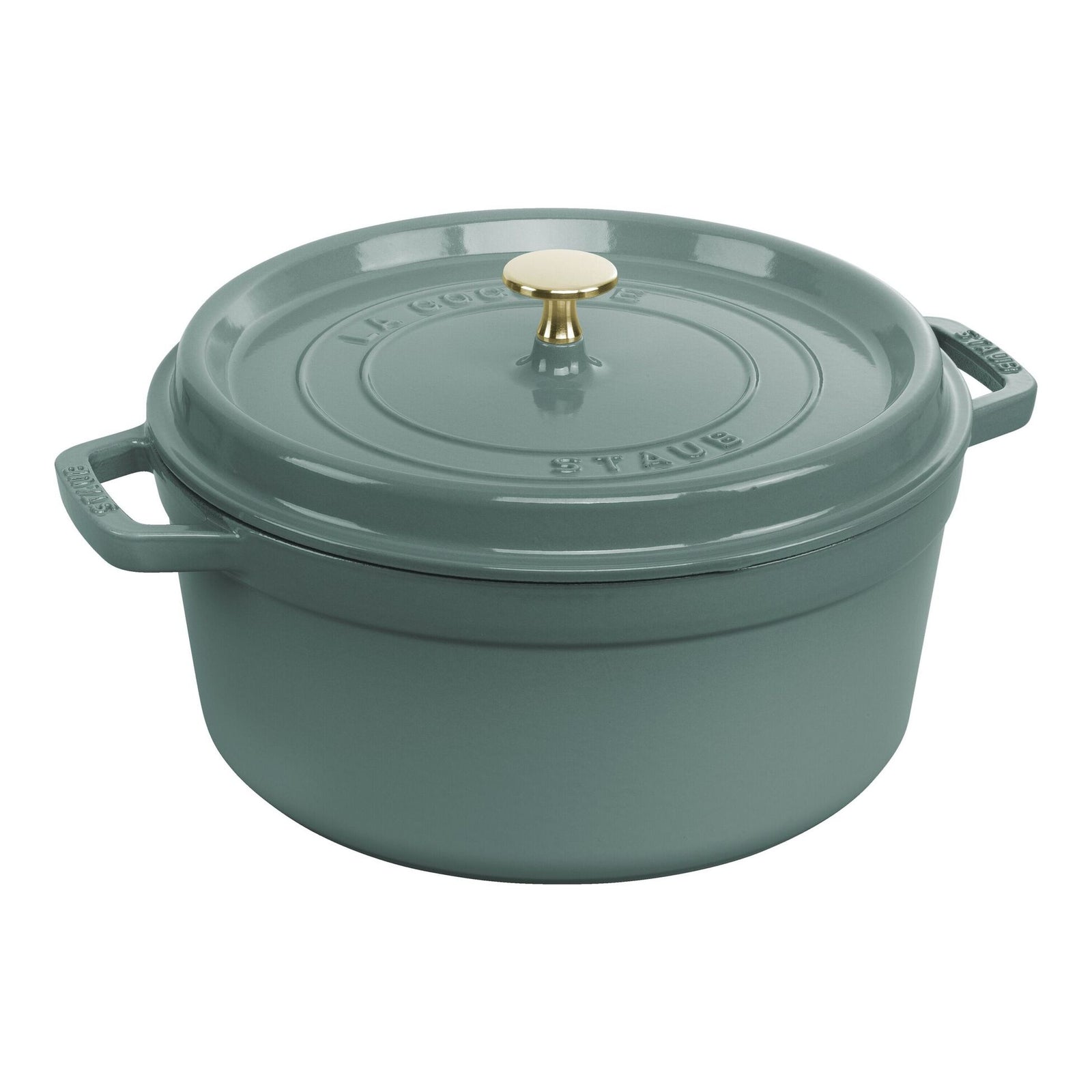 Staub Round Cocotte 5.5Qt - Eucalyptus