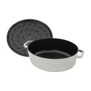 Staub Oval Cocotte Chubby 5.9Q - White Truffle