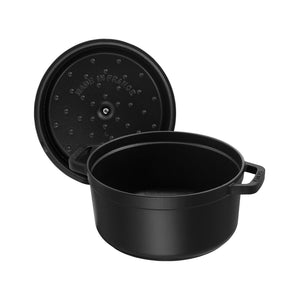 Staub Round Cocotte 7Qt - Black