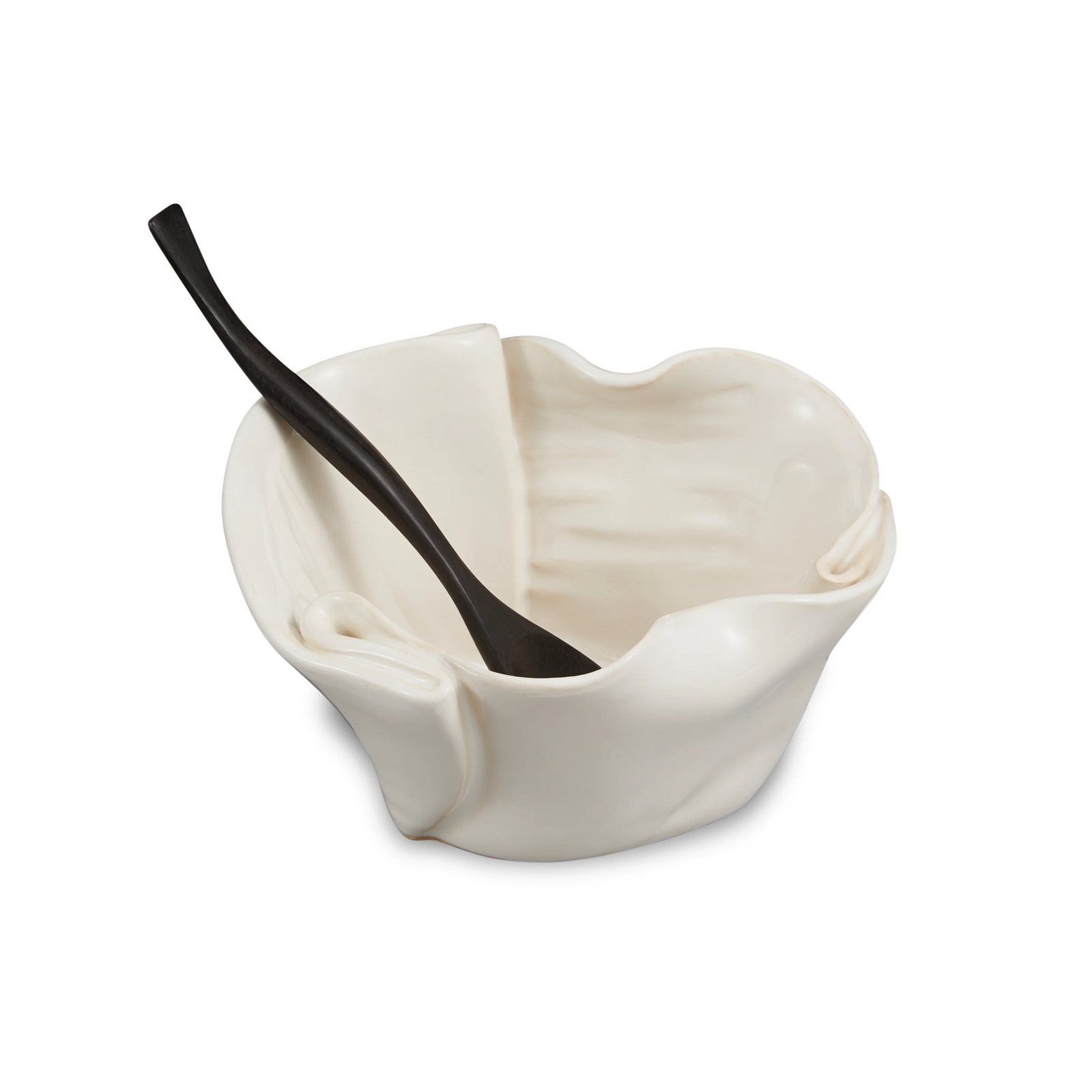 Hilborn Pottery Guacamole Bowl w/Spoon - Simply White