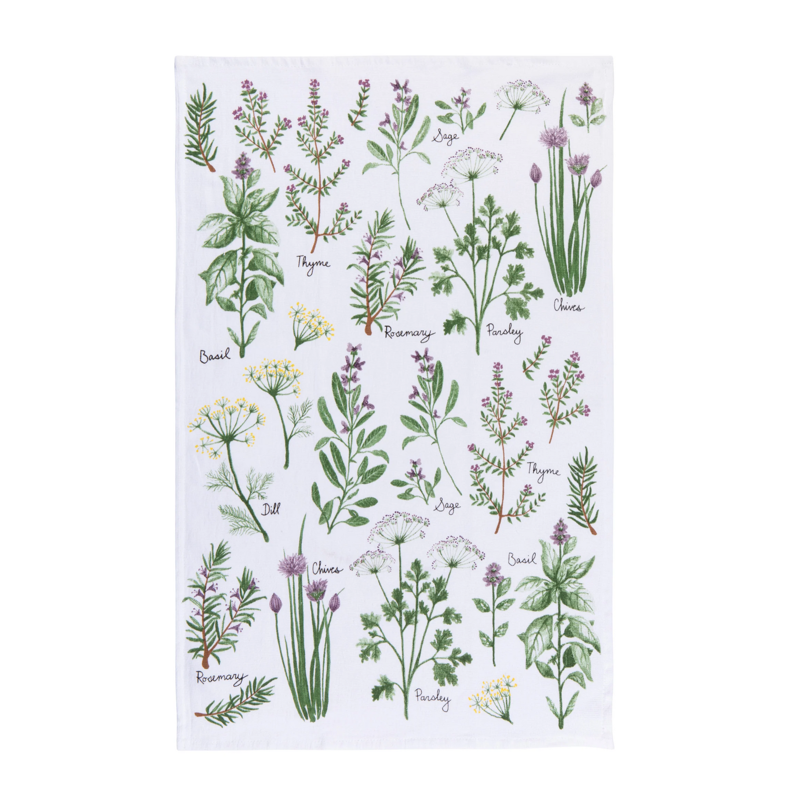 Danica Terrycloth Tea Towel - Fresh Herb