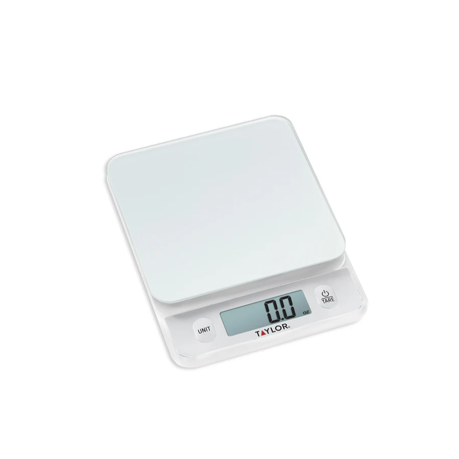 Taylor Digital Silver Glass Scale - 11lb Capacity