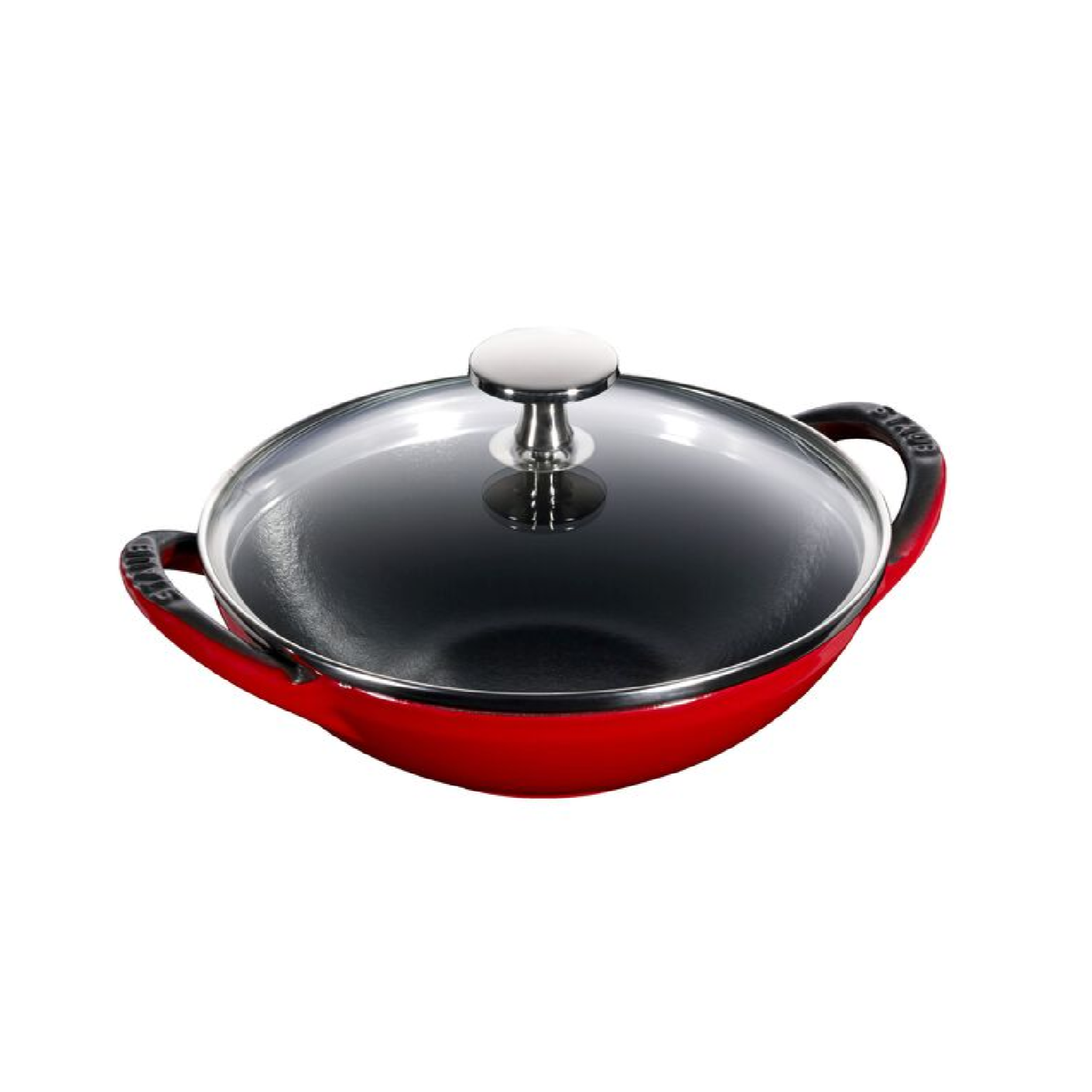 Staub Mini Wok Cherry w/Lid