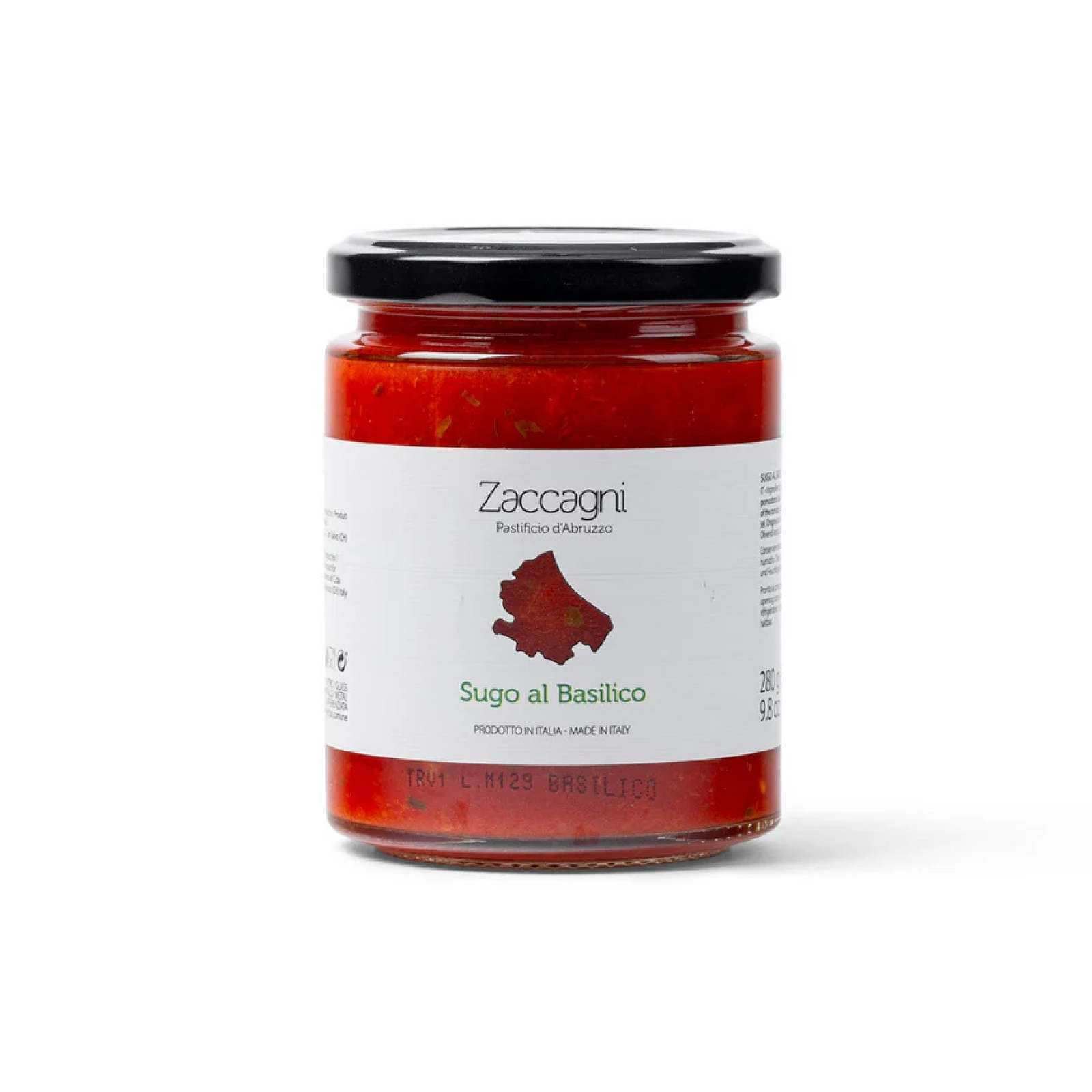 Zaccagni Sugo & Basillico Pasta Sauce