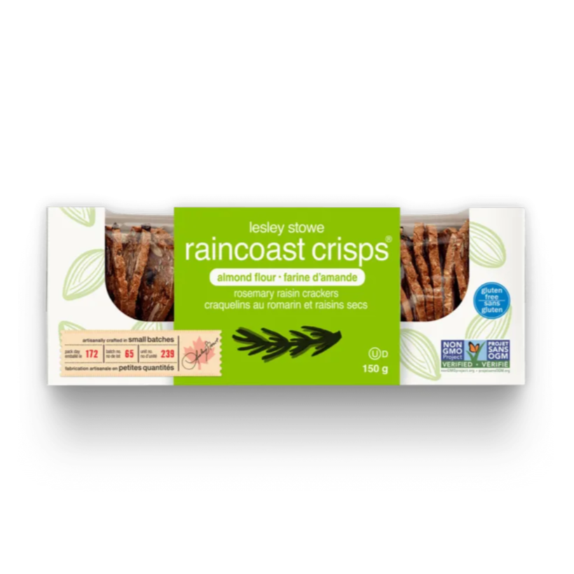 Lesley Stowe Raincoast Crisps Gluten Free - Rosemary Raisin