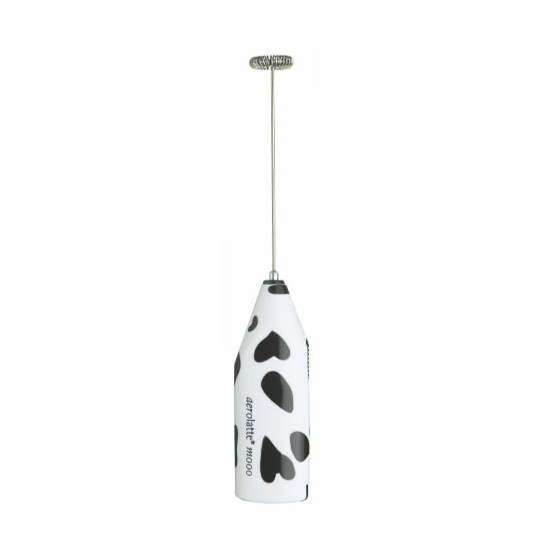 Aerolatte Steam Free Black & White Milk Frother (With Storage Tube)