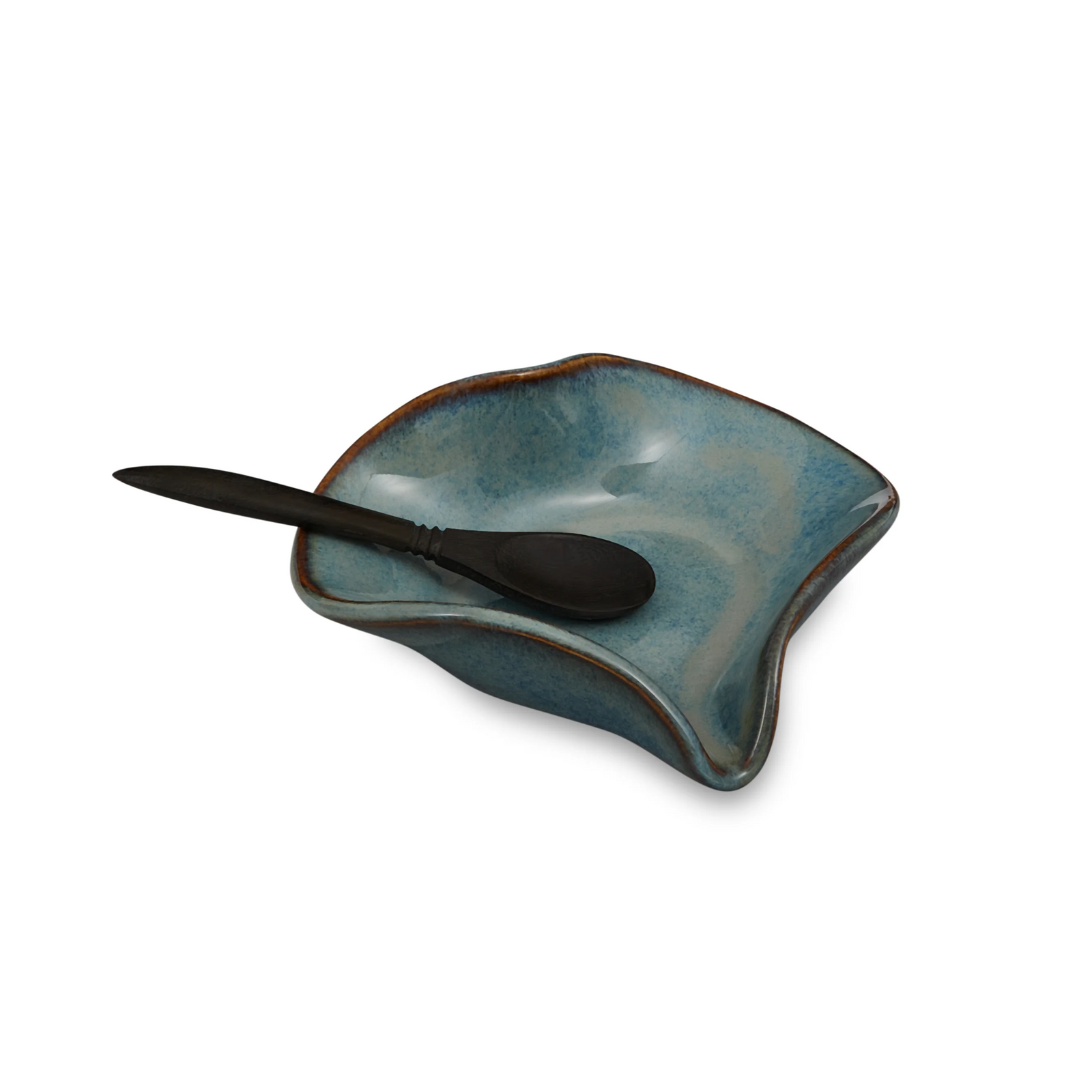 Hilborn Pottery Designs Heart Dish With Spoon (Assorted Colours)