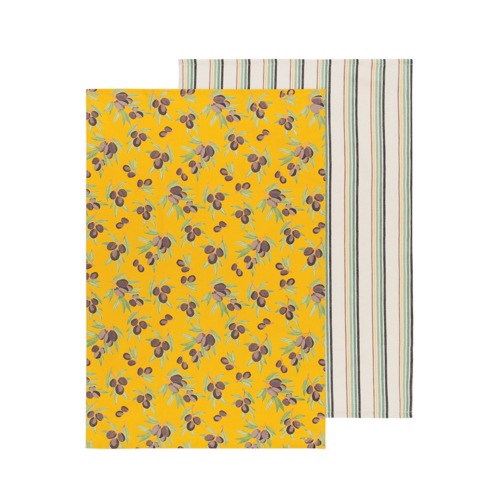 Danica Olive Tea Towels (Set of 2)