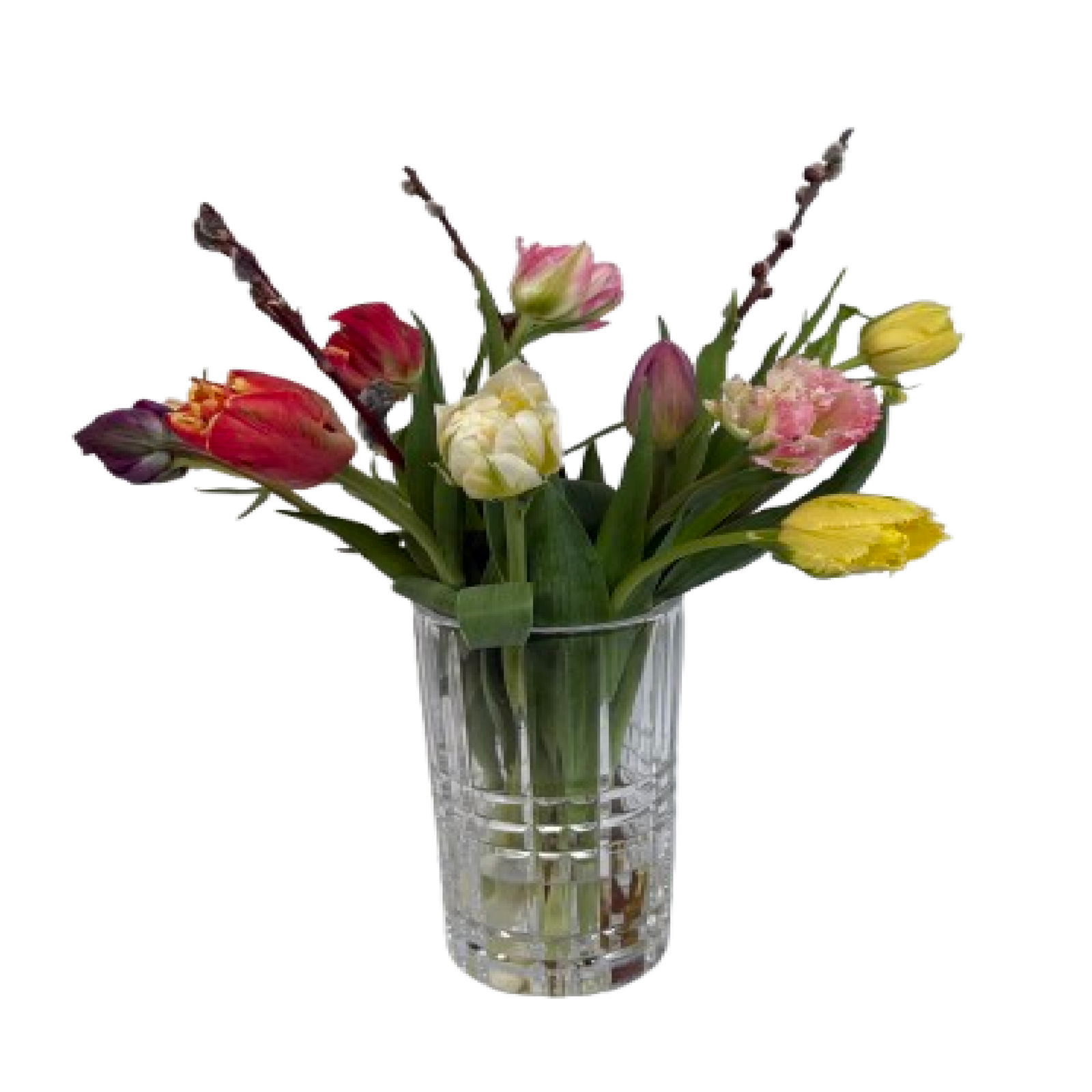 Mothers Day Bundle - Bouquet & Nachtmann Square Vase