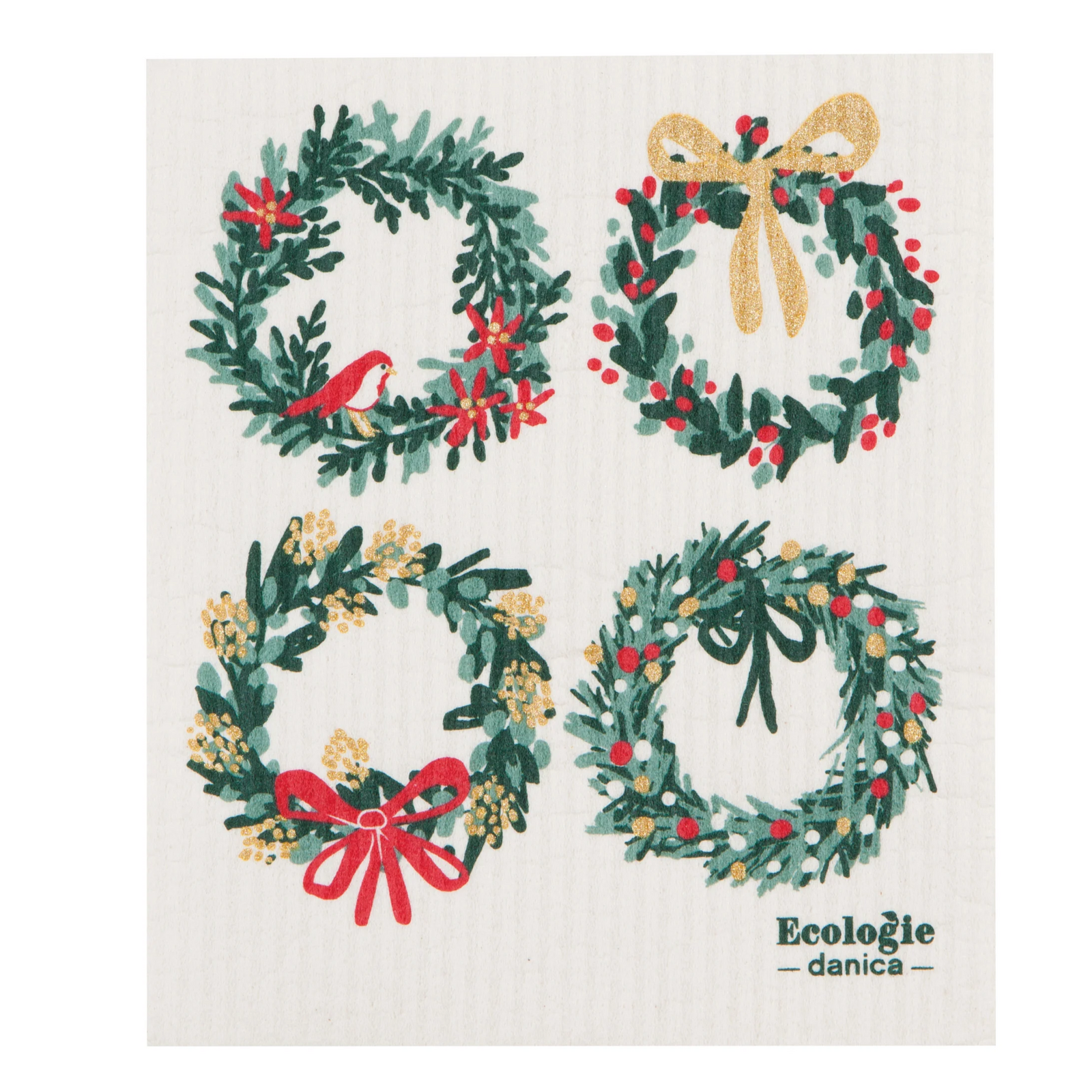 Danica Swedish Dishcloth - Wreaths